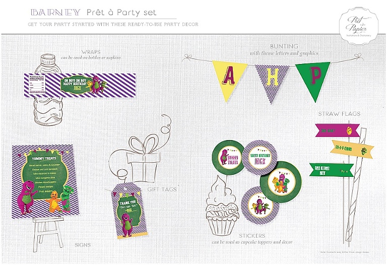 barney pret a party set