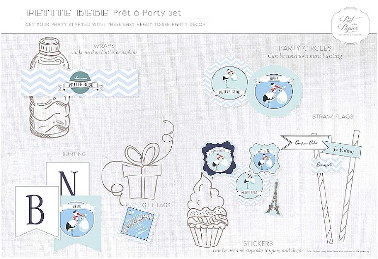 petit bebe  pret a party set