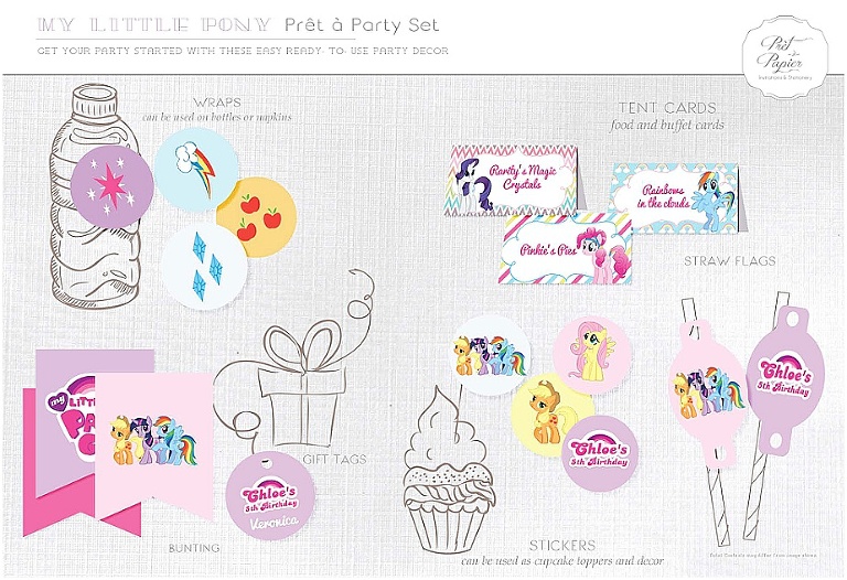 my little pony pret a party set