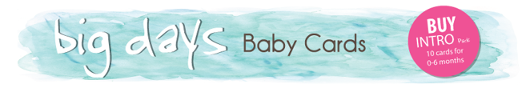 Click to buy Big Days Baby milestone cards