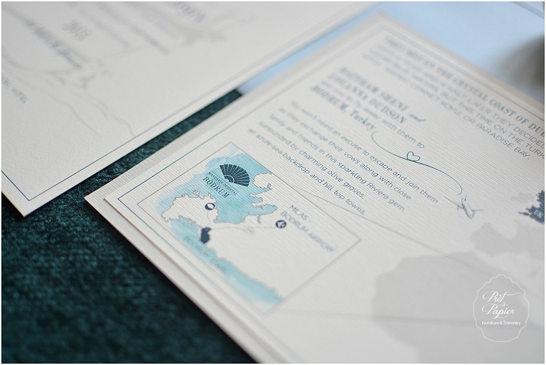 Customised wedding map