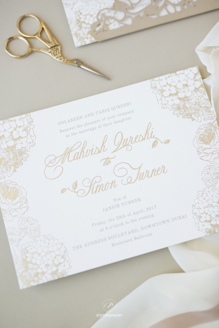 Laser Cut Wrap Invitation