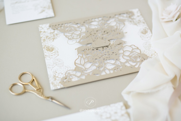 Laser Cut Wrap Invitation