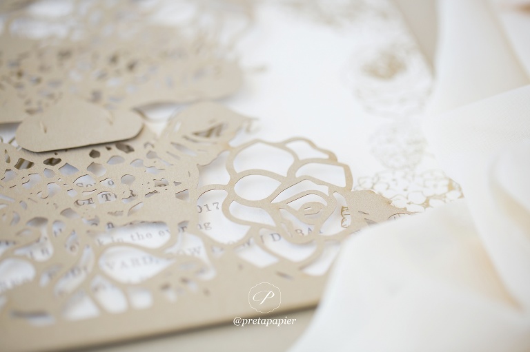 Laser Cut Wrap Invitation