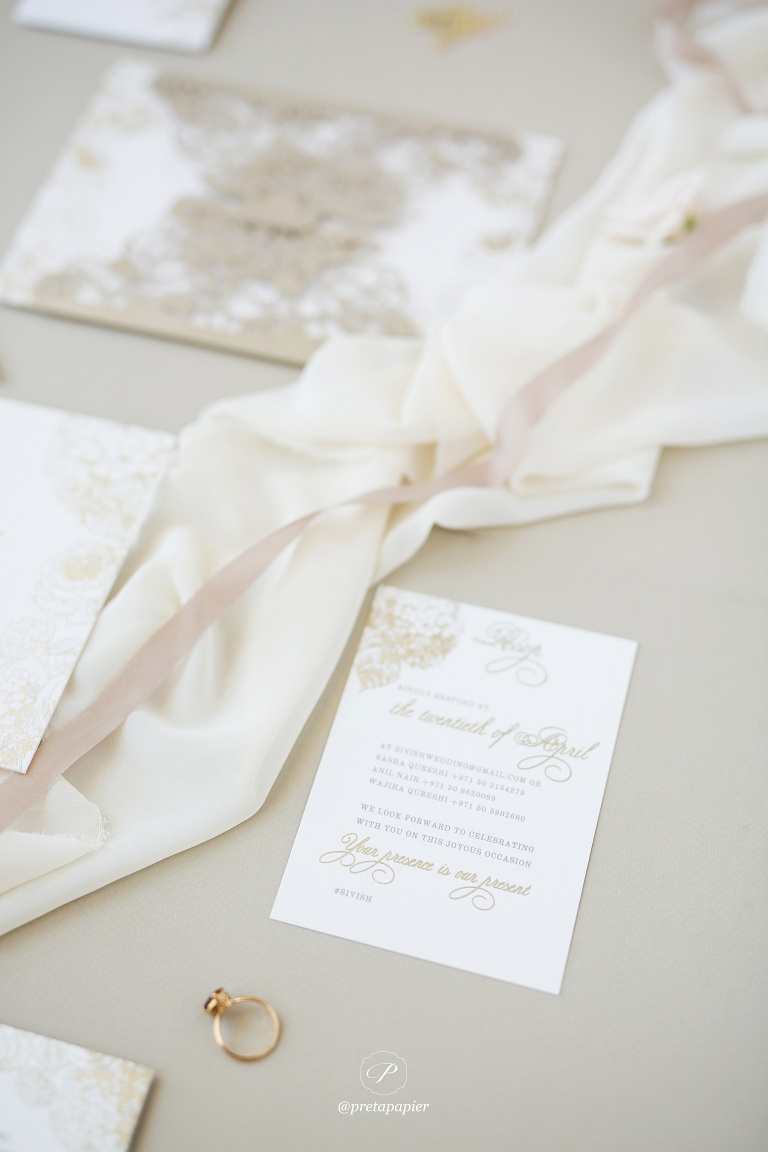 Laser Cut Wrap Invitation