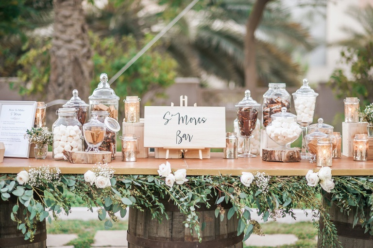 Pret a Papier Garden wedding smores bar