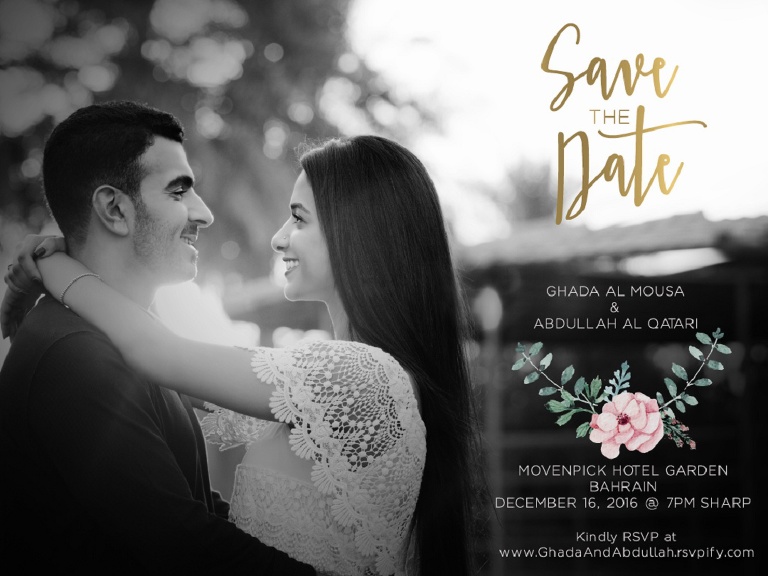 Pret a Papier Garden wedding save the date