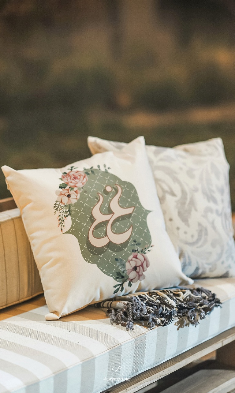 custom arabic wedding monogram