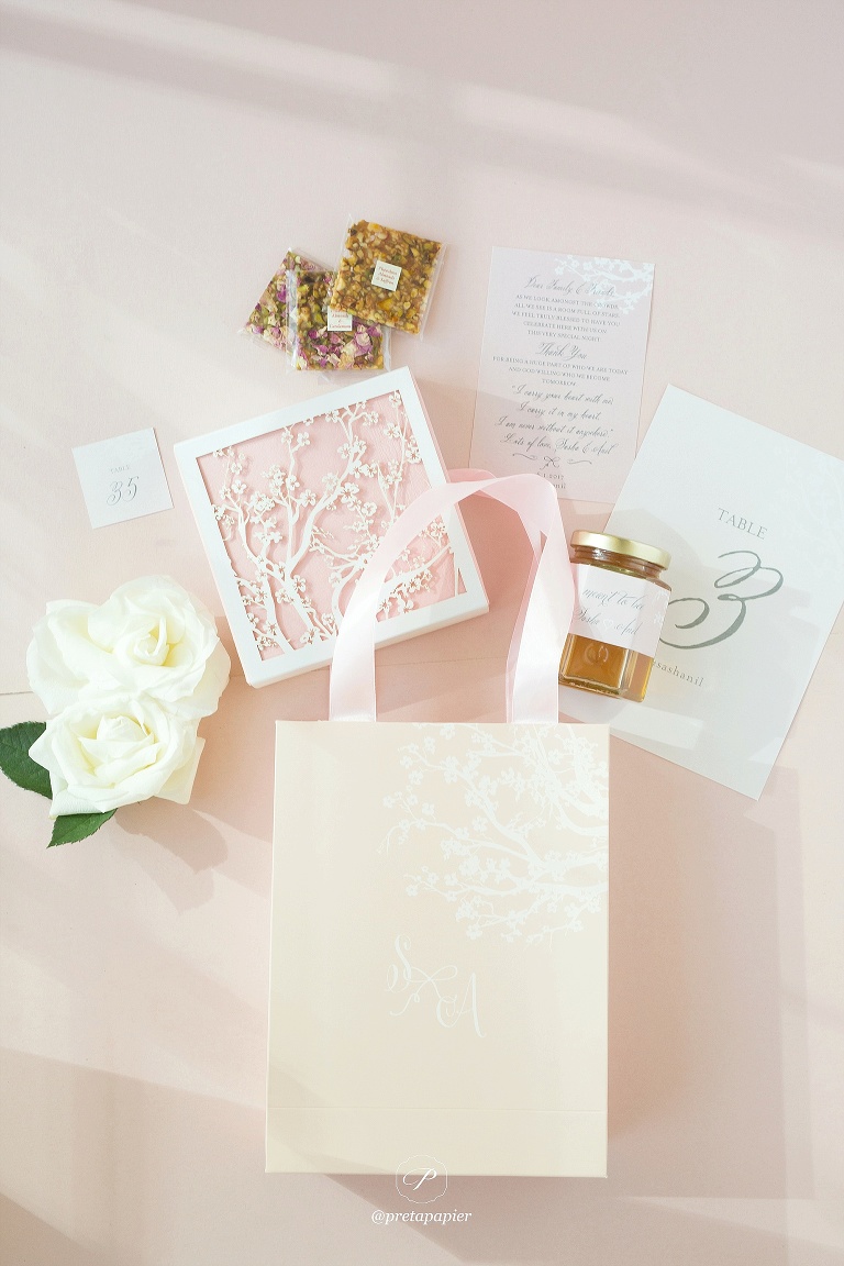 Cherry Blossom welcome bag